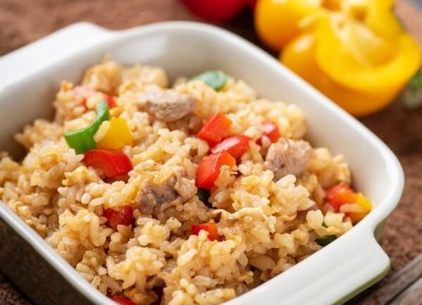 Fried rice recipe with vegetables
